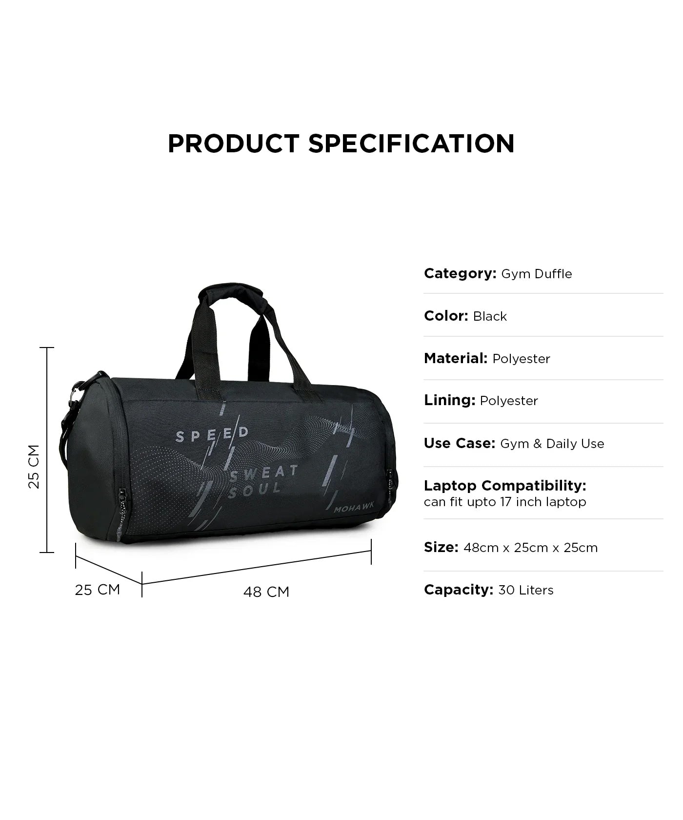 Mohawk Specter Gym Duffle