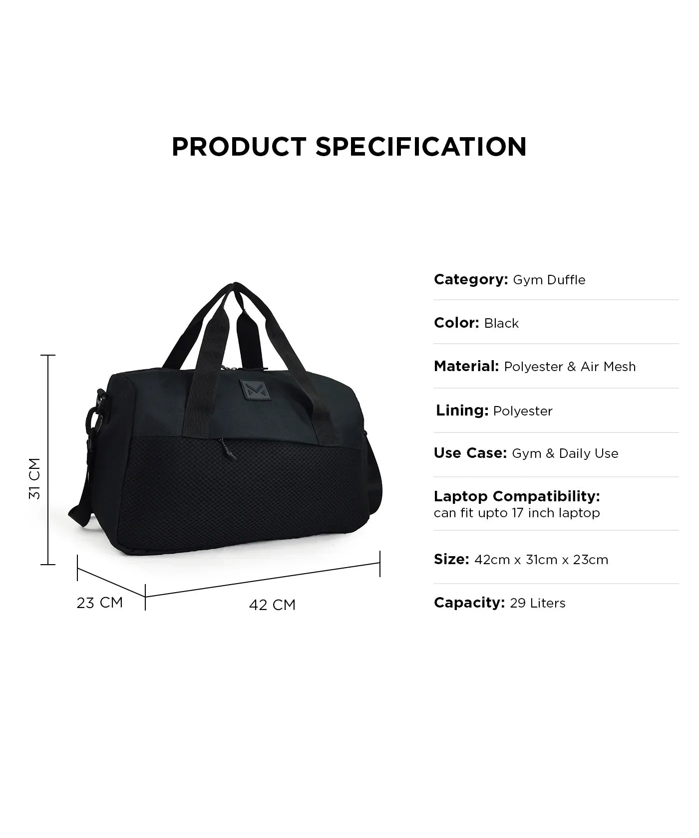 Mohawk Martian Gym Duffle