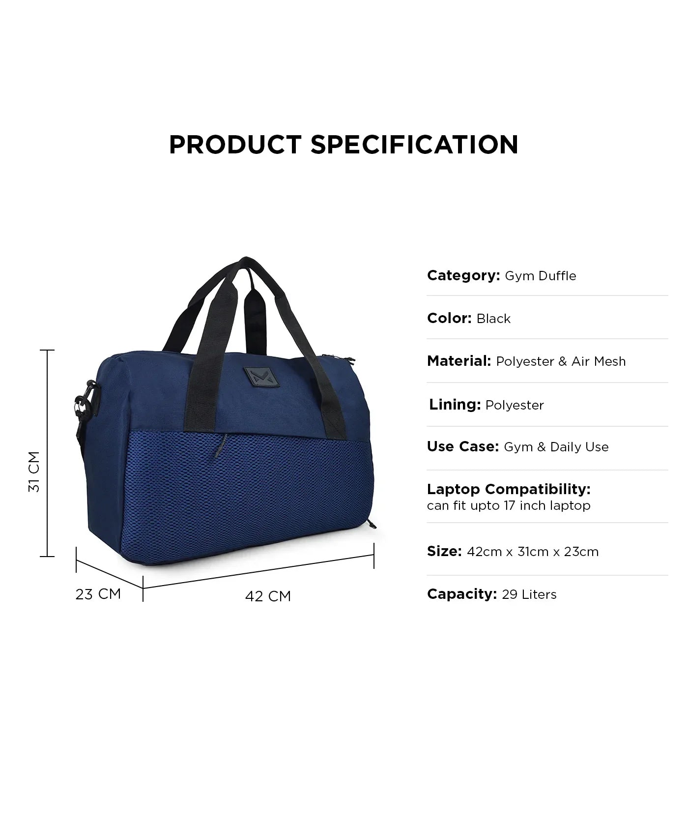 Mohawk Martian Gym Duffle